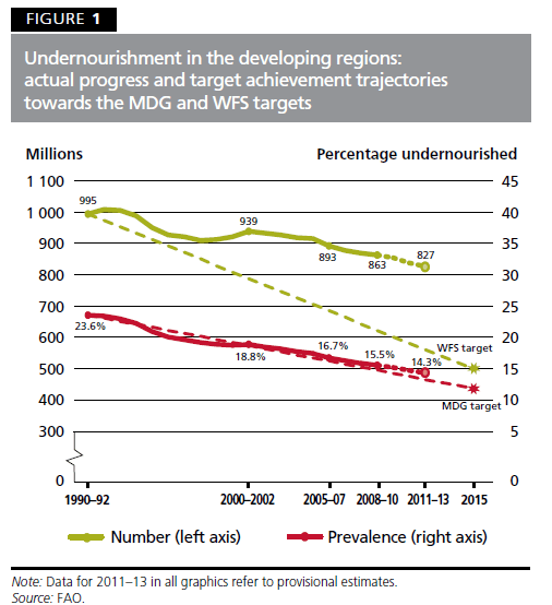 fao 2013 undernourished